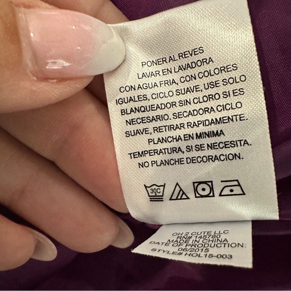 Charming Mia Juliana Girls Purple Ruffle Party Dress w/ Lace & Bow – Size 16 - Picture 9 of 15